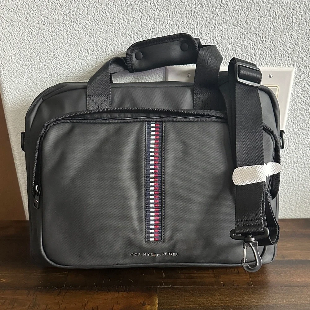 Tommy Hilfiger Black Laptop Bag NWT